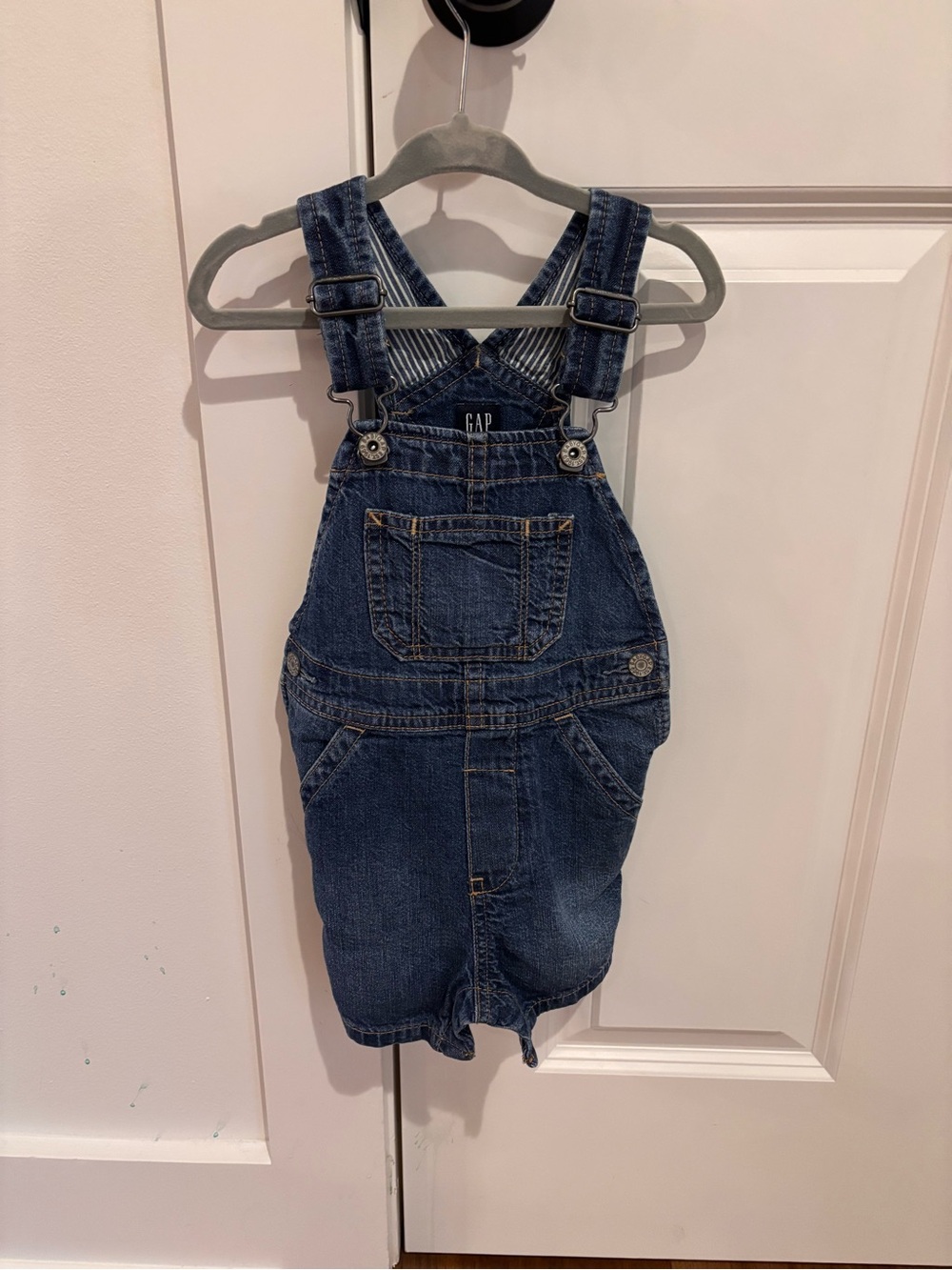 GAP Dark Blue Denim short Overalls